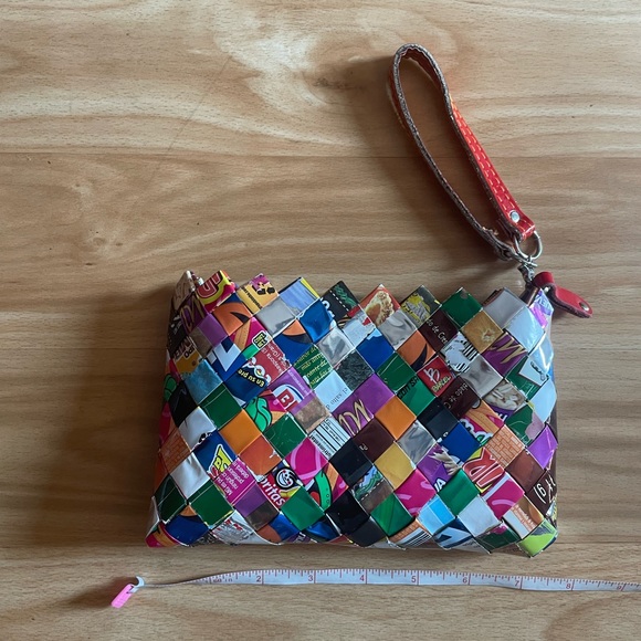 Nahui Ollin Handbags - NAHUI OLLIN Women’s Recycled Wrapper Wristlet/Clutch